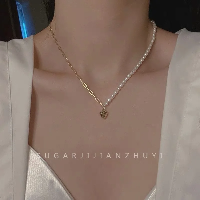 New Arrival Romantic Love Heart Natural Freshwater Pearl 14K Gold Filled Female Necklace For Women Wedding Gifts No Fade
New Arrival Romantic Love Heart Natural Freshwater Pearl 14K Gold Filled Female Necklace For Women Wedding Gifts No Fade