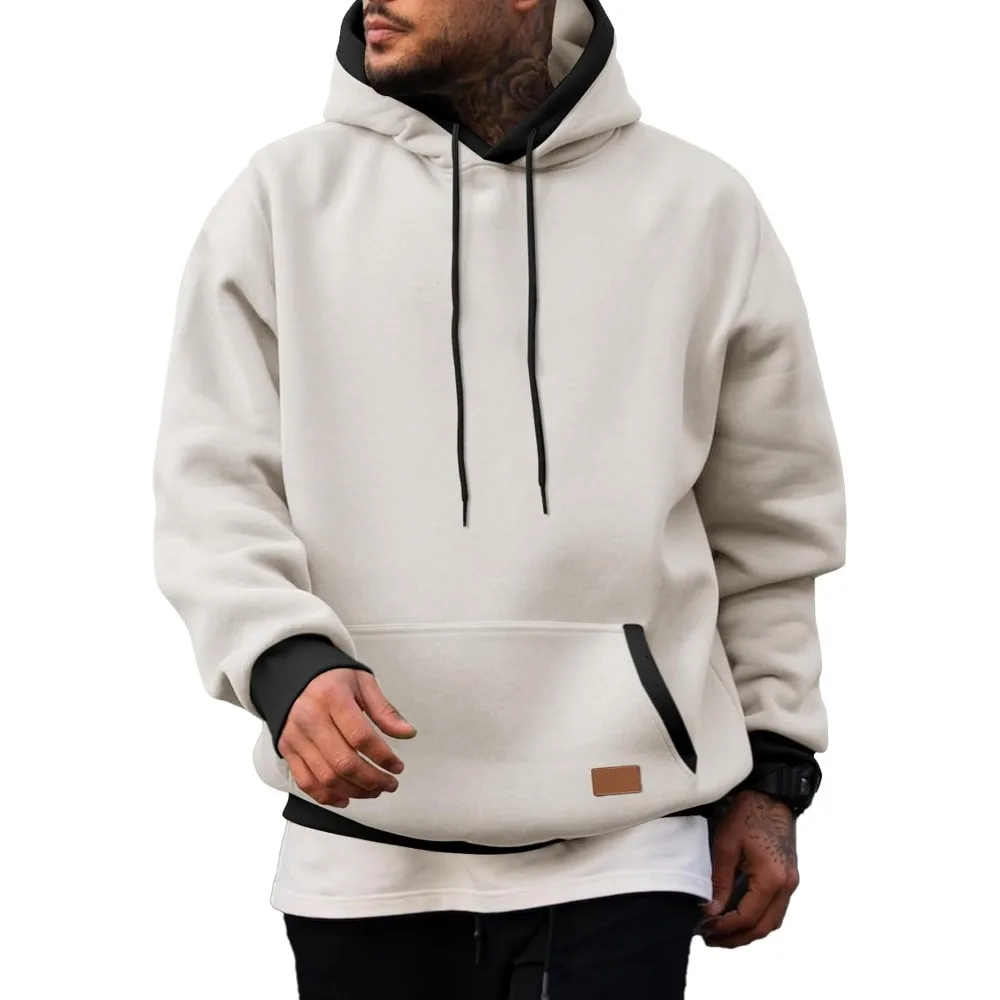 Tesco White Contrast Black Trim Pullover Hooded Sweatshirt with Kangaroo Pocket - Casual Daily Wear
Tesco White Contrast Black Trim Pullover Hooded Sweatshirt with Kangaroo Pocket - Casual Daily Wear