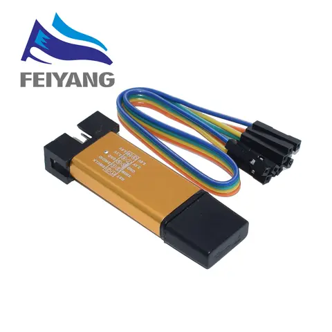 Stlink-programador de descarga st-link V2 Mini STM8 STM32, simulador, programación con cubierta, 10 Uds.