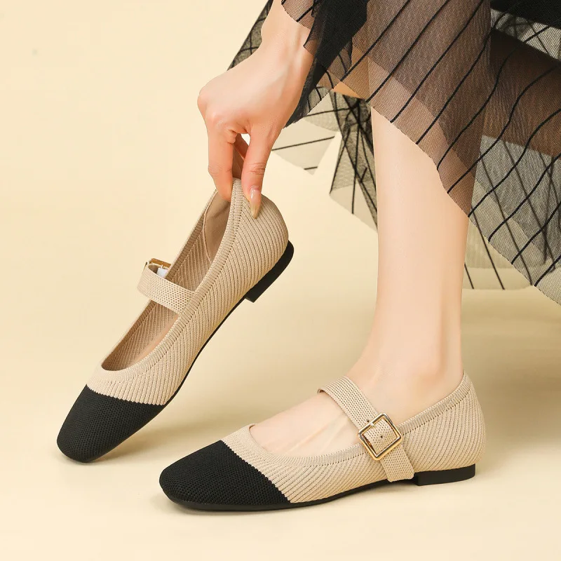 DIMANYU Mary Jane Shoes Women's 2025 New Spring Knit Flats Women's Casual Ballet Shoes Women
DIMANYU Mary Jane Shoes Women's 2025 New Spring Knit Flats Women's Casual Ballet Shoes Women