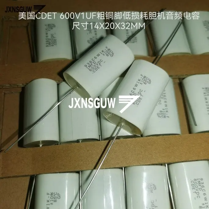 25PCS NEW CDET 936C6W1K-F 1MFD 600V American CDE non inductive absorption capacitor 1uF/600V 105/600v
25PCS NEW CDET 936C6W1K-F 1MFD 600V American CDE non inductive absorption capacitor 1uF/600V 105/600v