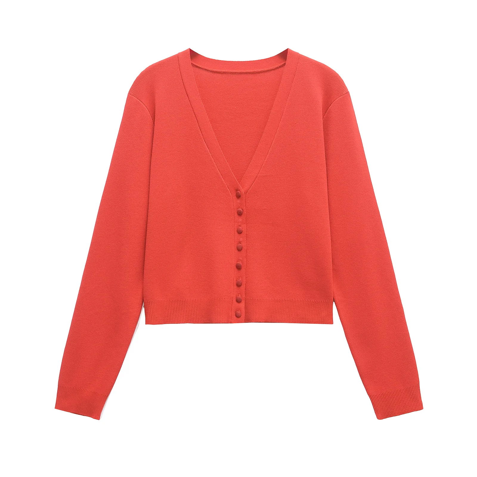 Spring and Autumn Single-Breasted Long Sleeve Fashion Knitted Cardigan Women's Casual Long Sleeve Short Top
Spring and Autumn Single-Breasted Long Sleeve Fashion Knitted Cardigan Women's Casual Long Sleeve Short Top