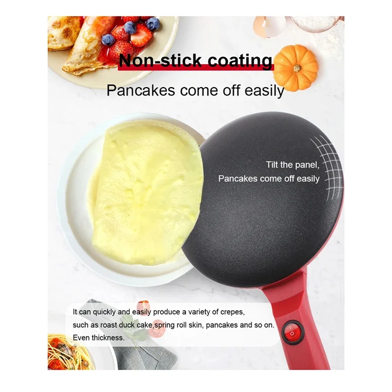 ABNO-Household Non-Stick Pancake Machine Breakfast Pizza Bread Machine Pancake Baking Pan Chinese Spring Rolls Frying Pan
ABNO-Household Non-Stick Pancake Machine Breakfast Pizza Bread Machine Pancake Baking Pan Chinese Spring Rolls Frying Pan