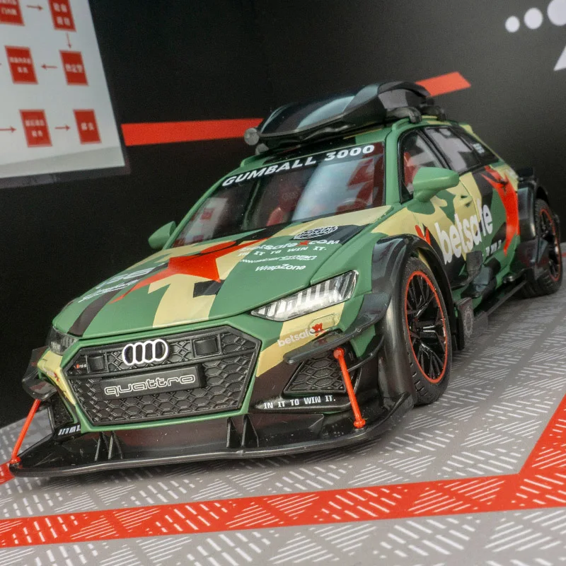 1:24 simulation Audi RS6 alloy car model doors and the front hood and trunk door can be opened rich details, fine workmanship
1:24 simulation Audi RS6 alloy car model doors and the front hood and trunk door can be opened rich details, fine workmanship
