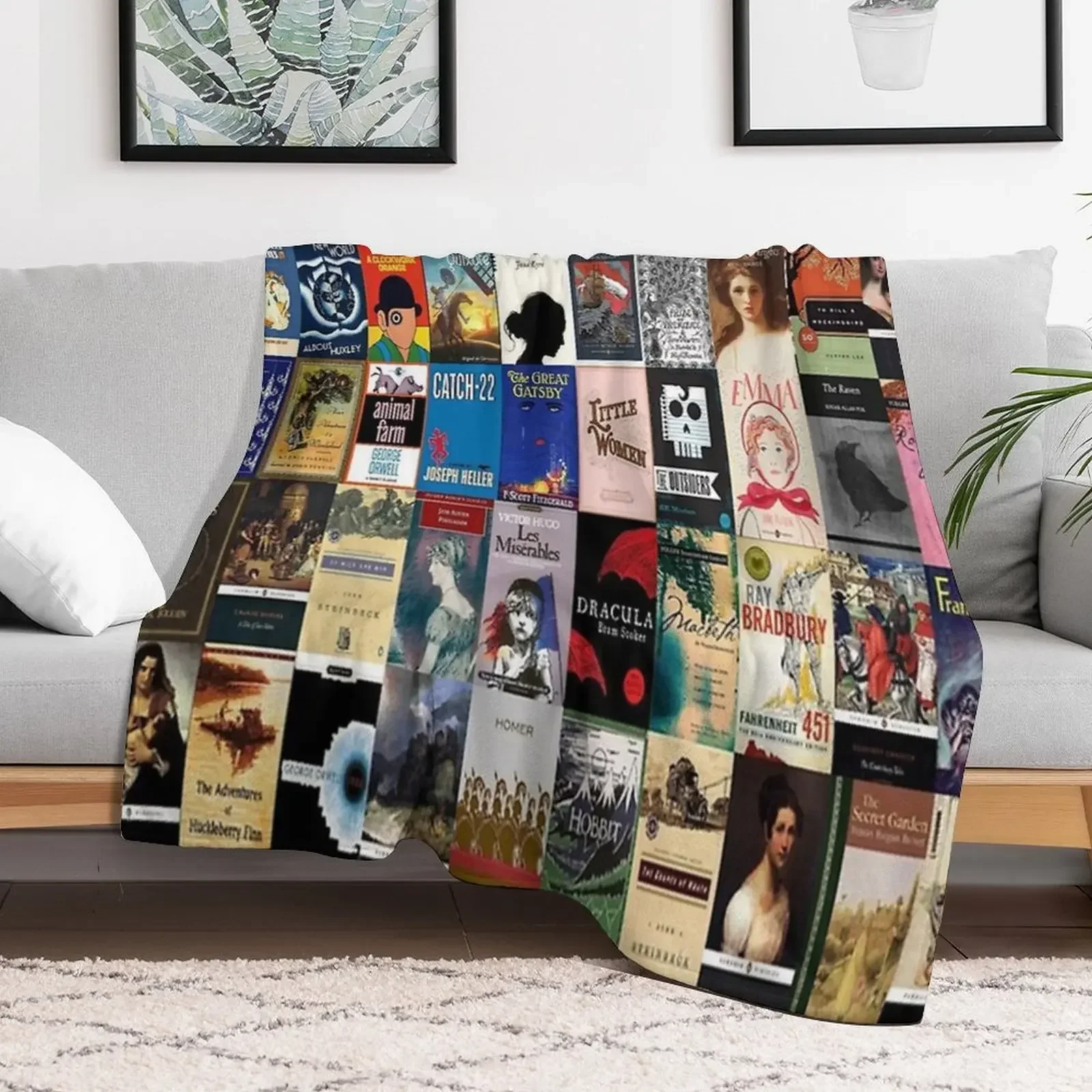 Classic Literature Book Covers Throw Blanket Sofa Throw for sofa heavy to sleep Plush Blankets
Classic Literature Book Covers Throw Blanket Sofa Throw for sofa heavy to sleep Plush Blankets