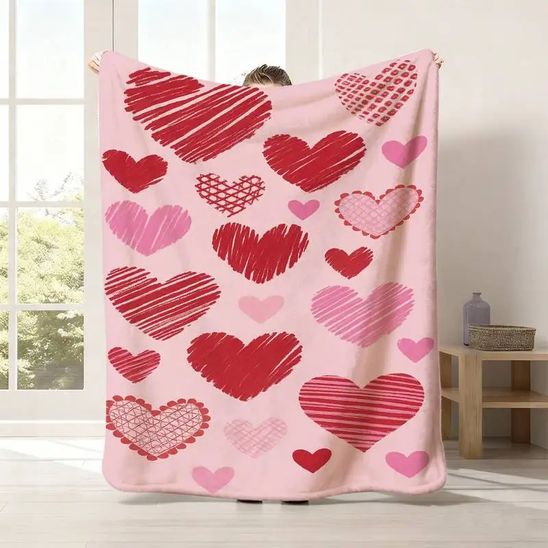 Романтический плед с узором в виде красных и розовых сердечек, мягкий уютный фланелевый плед для дивана, кровати, подарок на День святого Валентина
Романтический плед с узором в виде красных и розовых сердечек, мягкий уютный фланелевый плед для дивана, кровати, подарок на День святого Валентина