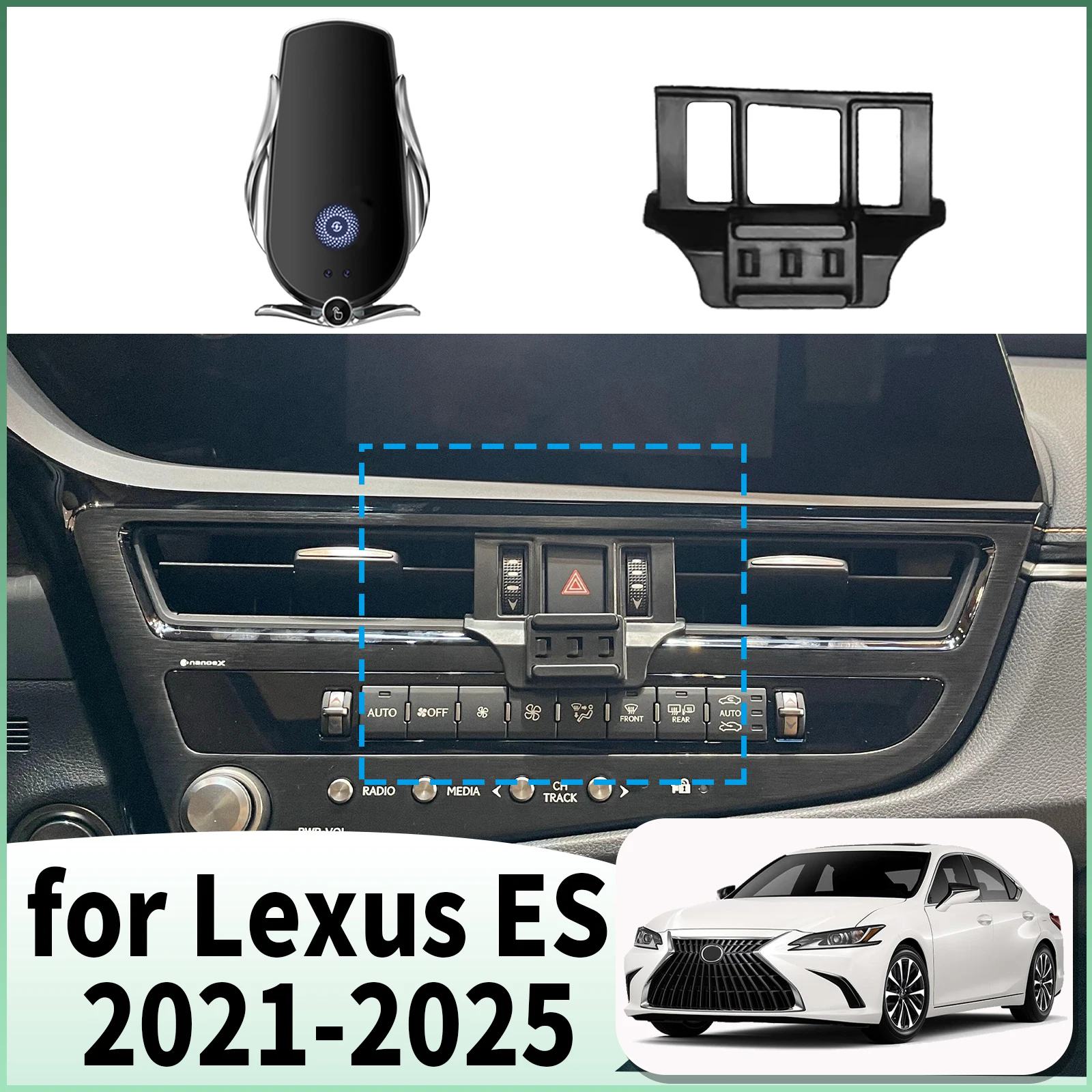 fit for Lexus ES 200 300H 250 350 2021 2022 2023-2025 Specific Dashboard Navigation Phone Holder Mount Design Car accessoires
fit for Lexus ES 200 300H 250 350 2021 2022 2023-2025 Specific Dashboard Navigation Phone Holder Mount Design Car accessoires