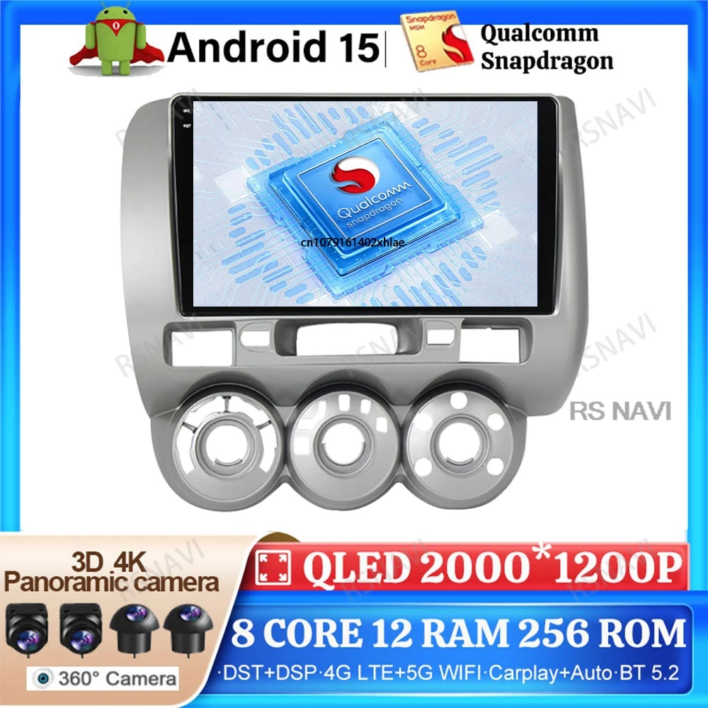 Android 15 Car Radio For Honda Fit Jazz City 2002 2003 2004 2005 2006 2007 5G WIFI Multimedia Stereo Viedo Player Qualcomm GPS
Android 15 Car Radio For Honda Fit Jazz City 2002 2003 2004 2005 2006 2007 5G WIFI Multimedia Stereo Viedo Player Qualcomm GPS