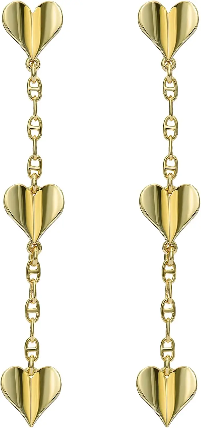 Gold Flutter Heart Drop Earrings for Women – Elegant Stylish Jewelry
Gold Flutter Heart Drop Earrings for Women – Elegant Stylish Jewelry