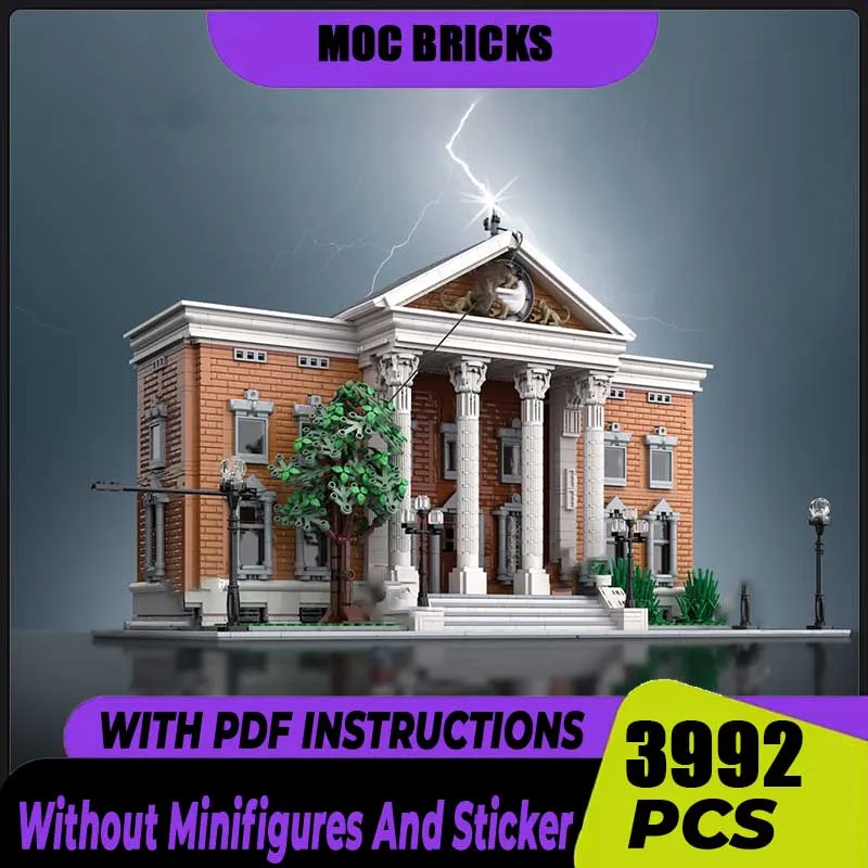 Moc Building Blocks Back to the Future Clock Tower City Street View Model Technology Bricks Construstion Gifts DIY Assembly Toys
Moc Building Blocks Back to the Future Clock Tower City Street View Model Technology Bricks Construstion Gifts DIY Assembly Toys