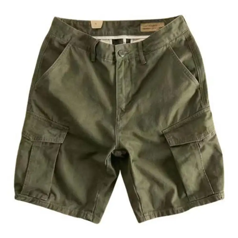 Loose Men's Workwear Style Shorts Summer Trend Military Green Five-Quarter Casual Pants Multiple Pockets Straight Leg Trousers
Loose Men's Workwear Style Shorts Summer Trend Military Green Five-Quarter Casual Pants Multiple Pockets Straight Leg Trousers