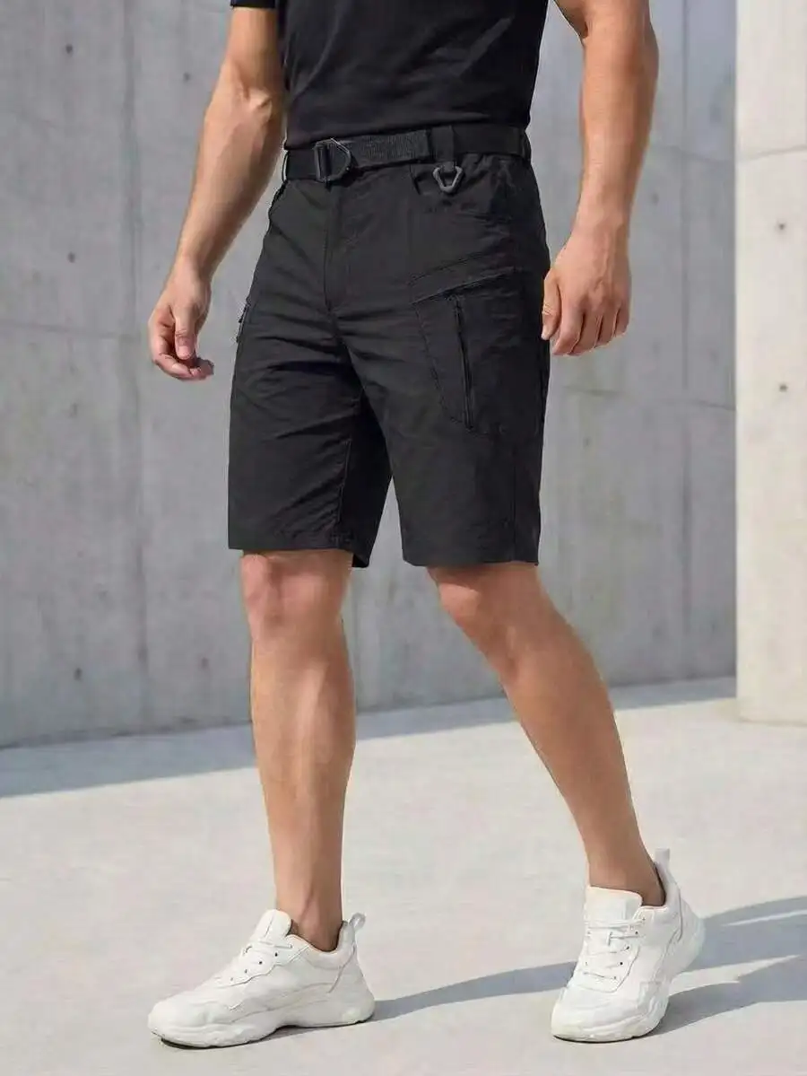 Mens Casual Cargo Shorts Lightweight Quick-Drying Breathable Multi-Pocket Zippered Pockets Black Gray Khaki
Mens Casual Cargo Shorts Lightweight Quick-Drying Breathable Multi-Pocket Zippered Pockets Black Gray Khaki