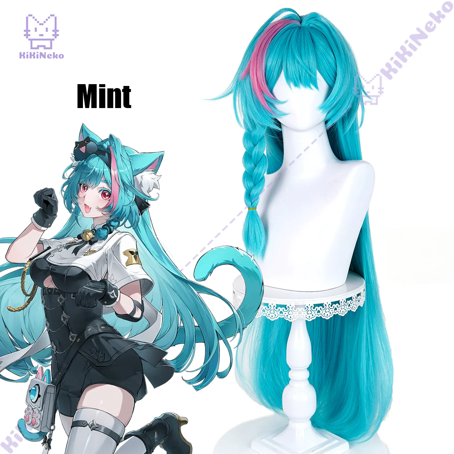 Game Neverness to Everness Mint Cosplay Wig Mint Cosplay Hair For Comicon Party Adult Women Men
Game Neverness to Everness Mint Cosplay Wig Mint Cosplay Hair For Comicon Party Adult Women Men