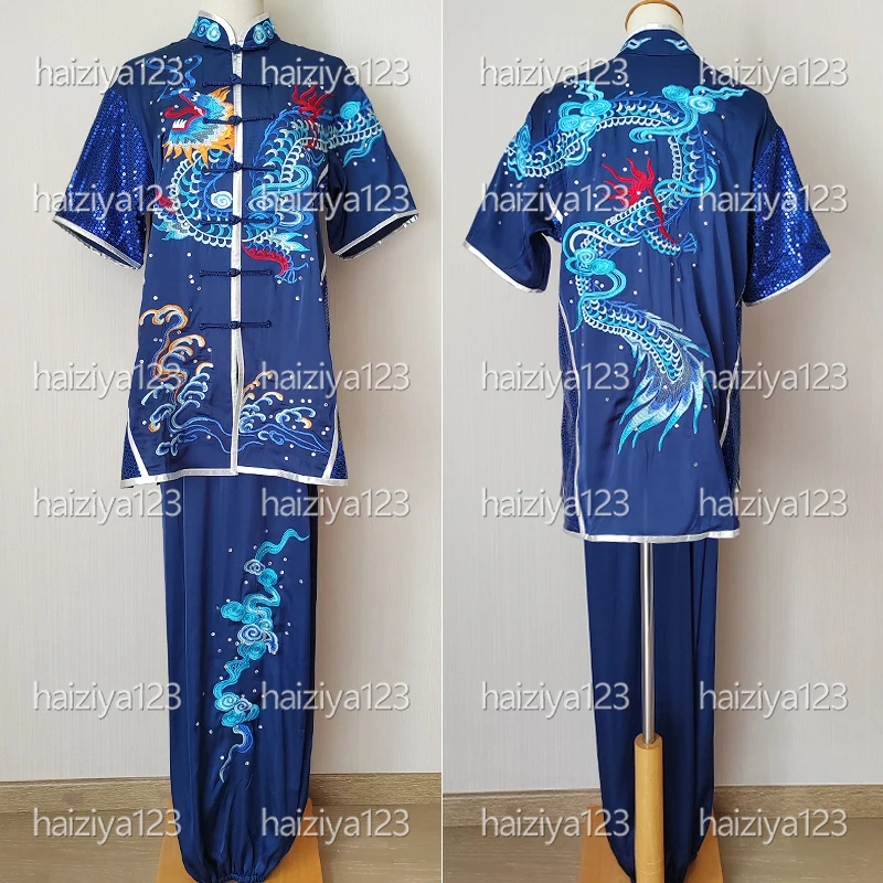 Embroidered dragon Wushu uniform Kungfu clothes Martial arts suit Changquan Nanquan for man woman girl boy kids adults unisex
Embroidered dragon Wushu uniform Kungfu clothes Martial arts suit Changquan Nanquan for man woman girl boy kids adults unisex