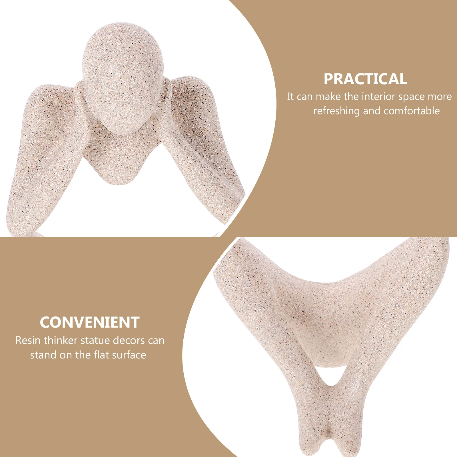 Resin Thinker Statue Abstract Modern Sculpture Minimalist Decoration for Office Living Room Desk Shelf Thinker Statue
Resin Thinker Statue Abstract Modern Sculpture Minimalist Decoration for Office Living Room Desk Shelf Thinker Statue