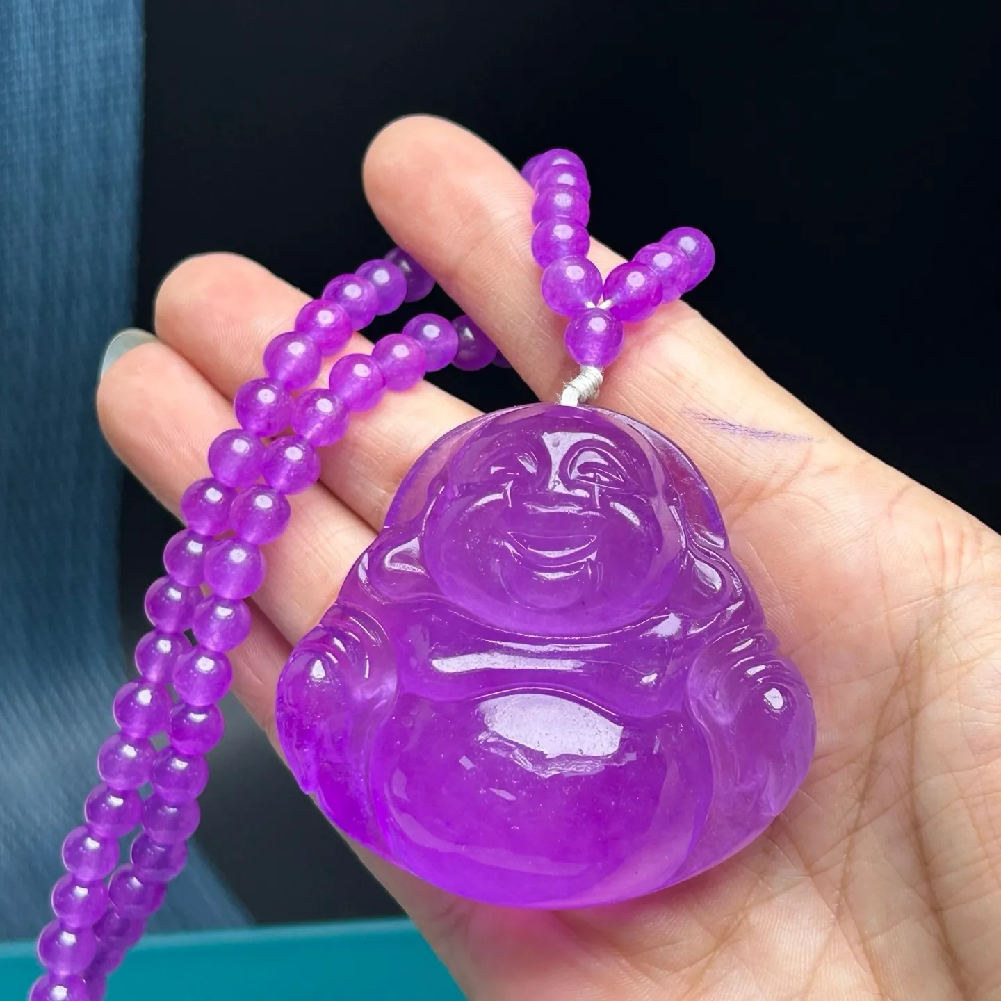 AAA Real Natural high Ice purpleJade Jadeite Amulet Buddha Pendant&Necklaces
AAA Real Natural high Ice purpleJade Jadeite Amulet Buddha Pendant&Necklaces