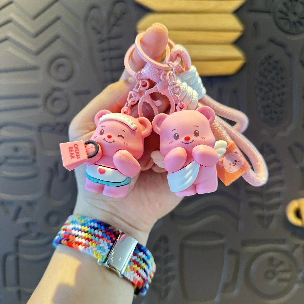 Creative Butter Bear Anime Keychain, Kawaii Angel Doll Toy, Couple Car Key Accessories, Bag Pendant Gifts
Creative Butter Bear Anime Keychain, Kawaii Angel Doll Toy, Couple Car Key Accessories, Bag Pendant Gifts