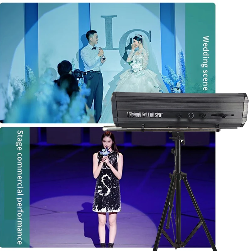New Arrival Super Bright Led 600W Follow Spot Big Beam Long Distance Focus People On Stage Party
New Arrival Super Bright Led 600W Follow Spot Big Beam Long Distance Focus People On Stage Party