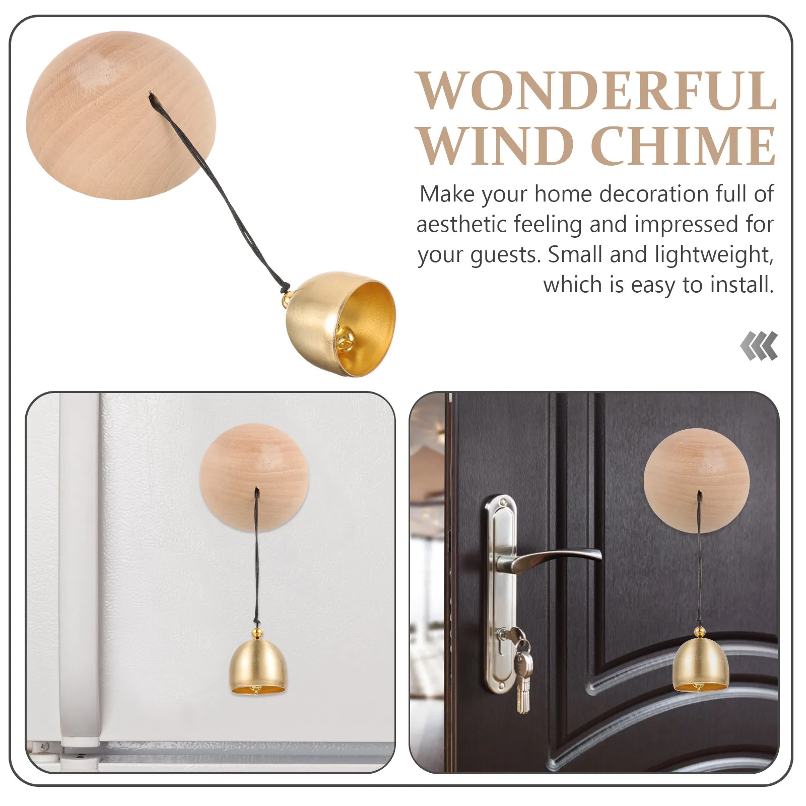 Wooden Shopkeeper Bell Door Opening Chime Decorative Wind Bells Use Retro Wooden Doorbell Outdoor Indoor
Wooden Shopkeeper Bell Door Opening Chime Decorative Wind Bells Use Retro Wooden Doorbell Outdoor Indoor