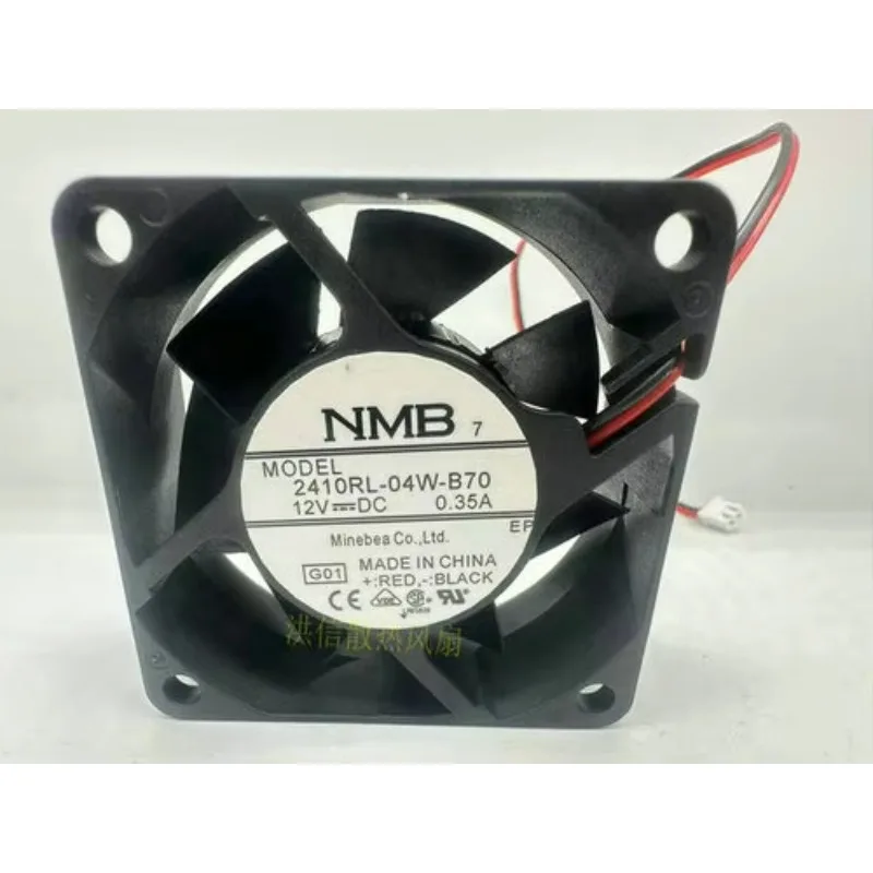 NMB 2410RL-04W-B70 DC 12V 0.35A 60x60x25mm 2-Wire 60mm Cooling Fan
NMB 2410RL-04W-B70 DC 12V 0.35A 60x60x25mm 2-Wire 60mm Cooling Fan