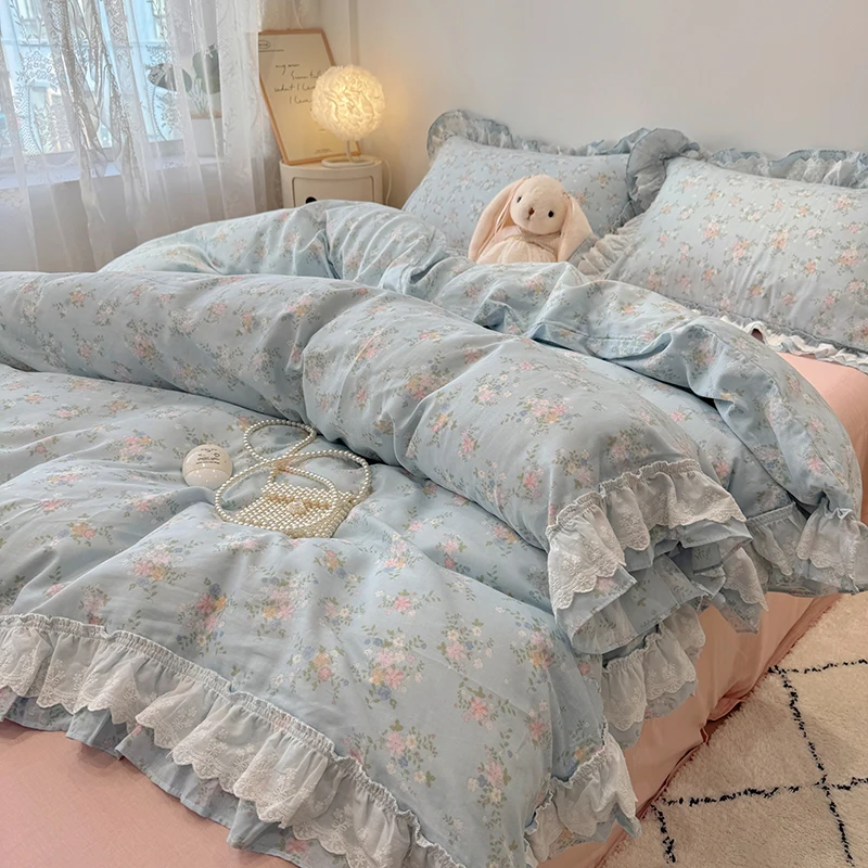 Romantic Princess Lace Style Cotton Bedding Set, Duvet Cover, Linen Fitted Sheet, Pillowcases, Home Textile
Romantic Princess Lace Style Cotton Bedding Set, Duvet Cover, Linen Fitted Sheet, Pillowcases, Home Textile