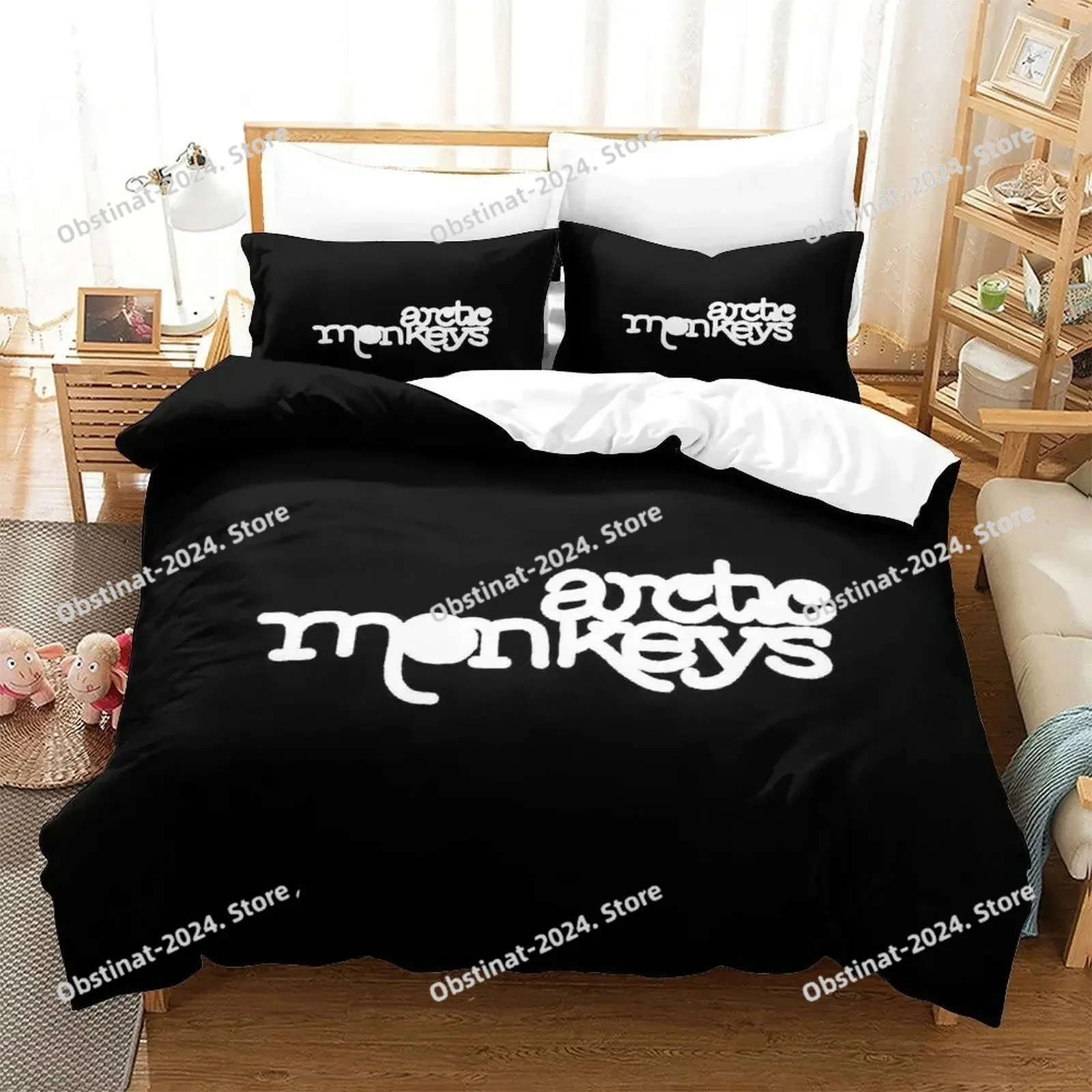 Fashion Arctic Monkeys Bedding Set Duvet Cover Sheet Pillowcase Bed Soft Quilt Cover Full Queen King Size 3D Print bed sheet
Fashion Arctic Monkeys Bedding Set Duvet Cover Sheet Pillowcase Bed Soft Quilt Cover Full Queen King Size 3D Print bed sheet