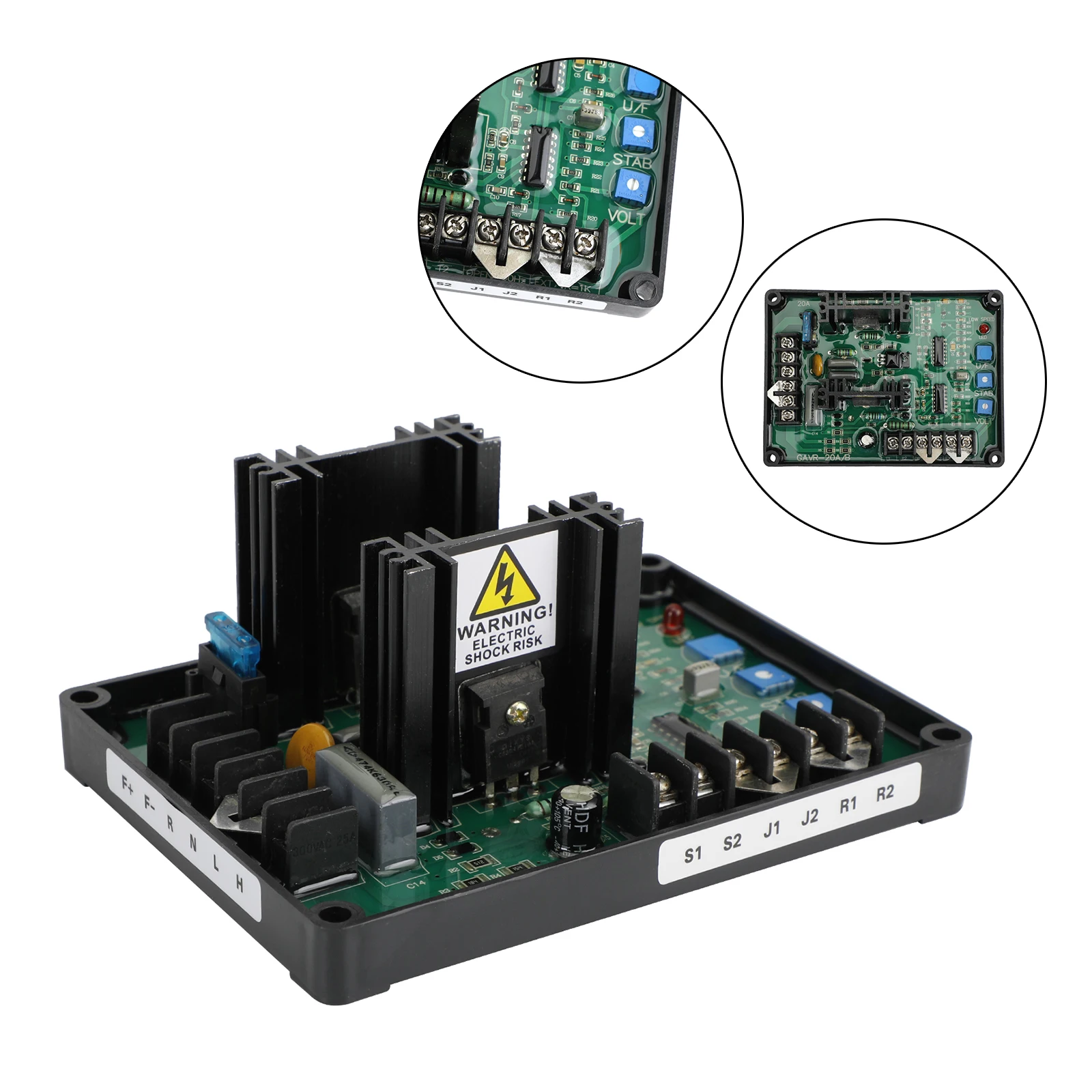 Artudatech GAVR-20A AVR Универсальный/бесщеточный генератор, автоматический модуль регулятора напряжения
Artudatech GAVR-20A AVR Универсальный/бесщеточный генератор, автоматический модуль регулятора напряжения