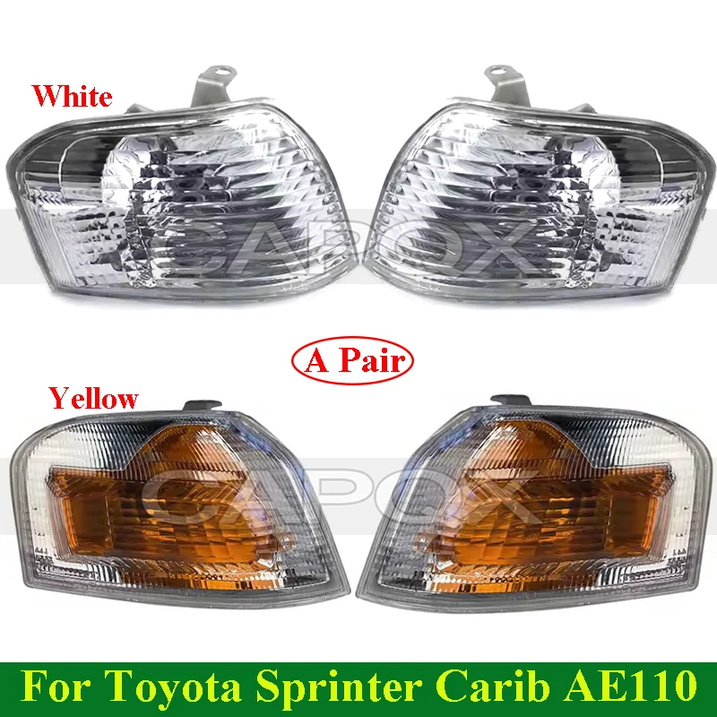 CAPQX A Pair Front Bumper Corner Light For Toyota Sprinter Carib AE110 1998-2000 Front Turn Corner Light Lamp Signal Light
CAPQX A Pair Front Bumper Corner Light For Toyota Sprinter Carib AE110 1998-2000 Front Turn Corner Light Lamp Signal Light