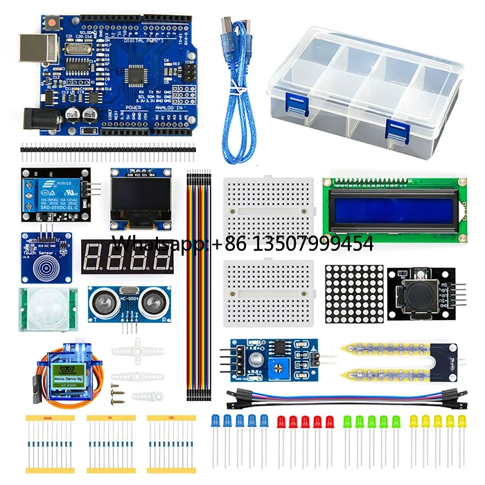 NEW Stem Education Sensor Module Starter R3 Kit DIY Programmable Learning DIY Electronic Kits for Kids for UNO
NEW Stem Education Sensor Module Starter R3 Kit DIY Programmable Learning DIY Electronic Kits for Kids for UNO