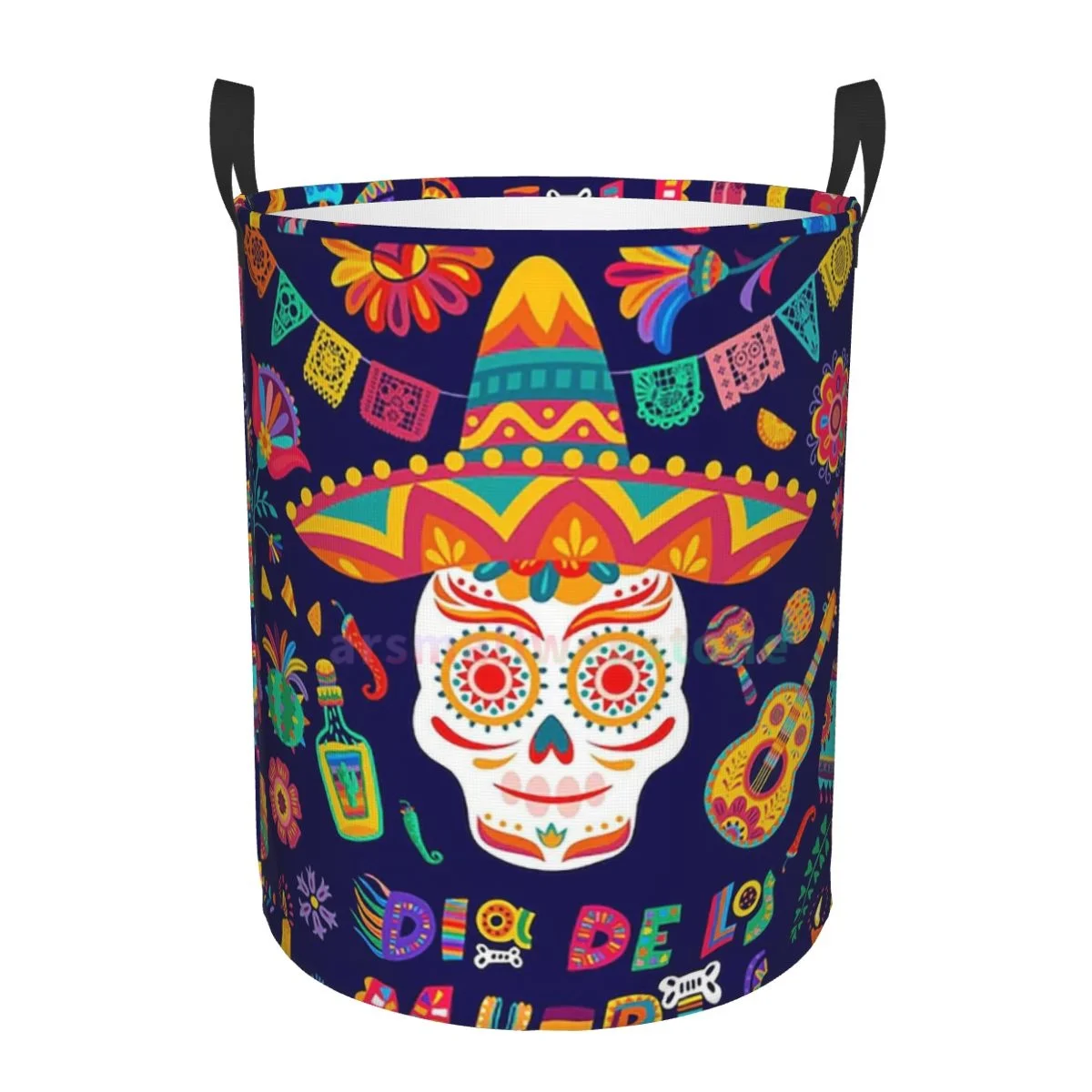 Day Of The Dead Round Laundry Hamper Storage Basket Toys Clothes Organizer Bin for Home Bathroom Bedroom Dorm Nursery
Day Of The Dead Round Laundry Hamper Storage Basket Toys Clothes Organizer Bin for Home Bathroom Bedroom Dorm Nursery