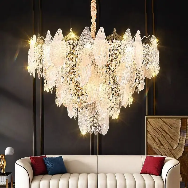 French Crystal Chandelier Luxury Modern Living Room Ceiling Light Foyer Dining Room Bedroom Lighting for Mansion Decor
French Crystal Chandelier Luxury Modern Living Room Ceiling Light Foyer Dining Room Bedroom Lighting for Mansion Decor