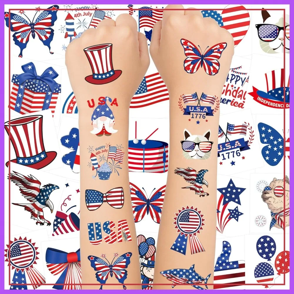 150PCS 4th of July Temporary Tattoos, Patriotic American Flag Decorations, Independence Day Party Favors & Supplies
150PCS 4th of July Temporary Tattoos, Patriotic American Flag Decorations, Independence Day Party Favors & Supplies