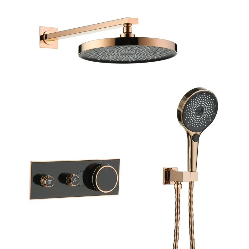 Concealed two-function wall shower shower set, digital display shower
Concealed two-function wall shower shower set, digital display shower