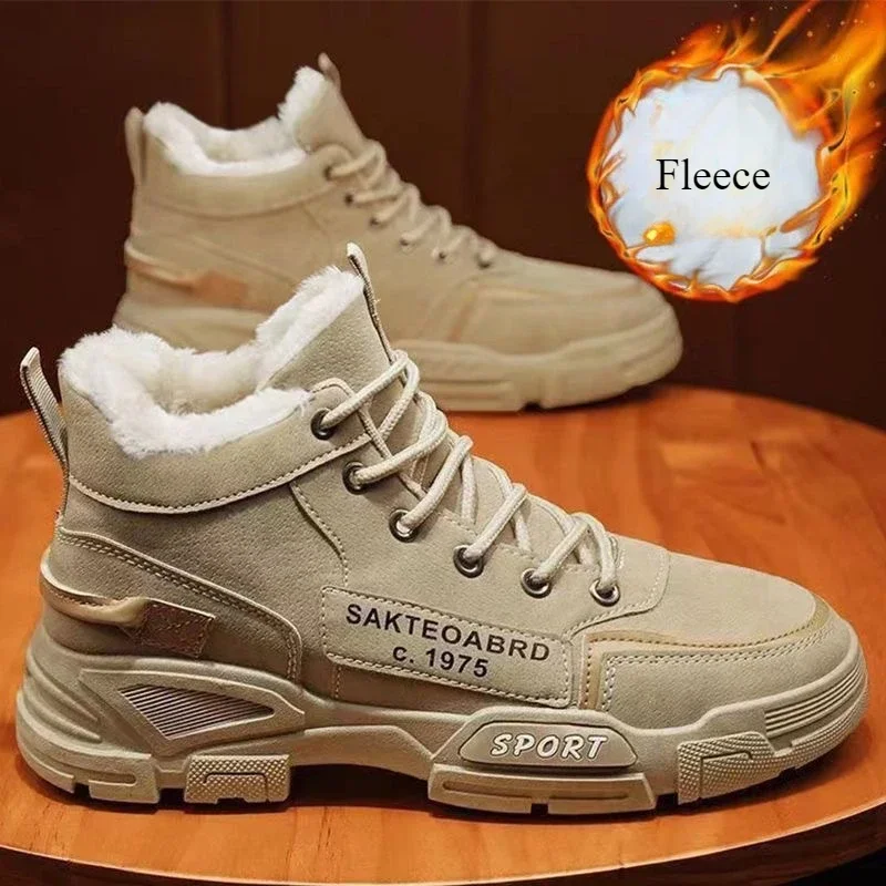 Men'boots Winter Warm Waterproof Shoes Thickened Boots Men's Work Shoes Trendy All-match Thickened Ankle Boots Safety Shoes Men
Men'boots Winter Warm Waterproof Shoes Thickened Boots Men's Work Shoes Trendy All-match Thickened Ankle Boots Safety Shoes Men
