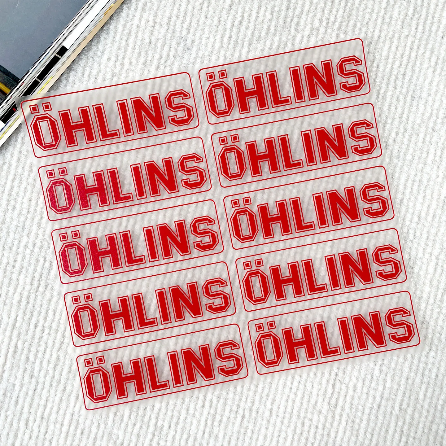 Clear UV Printed Stickers Stylish Decor For Motorcycle Scooter ÖHLINS Front Fork & Shock
Clear UV Printed Stickers Stylish Decor For Motorcycle Scooter ÖHLINS Front Fork & Shock
