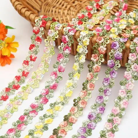 2 Yards 2cm wide Pink Red Green Polyester Embroidered Lace Trim Ribbon Handmade DIY Sewing Craft For Costume Hat Decoration
2 Yards 2cm wide Pink Red Green Polyester Embroidered Lace Trim Ribbon Handmade DIY Sewing Craft For Costume Hat Decoration