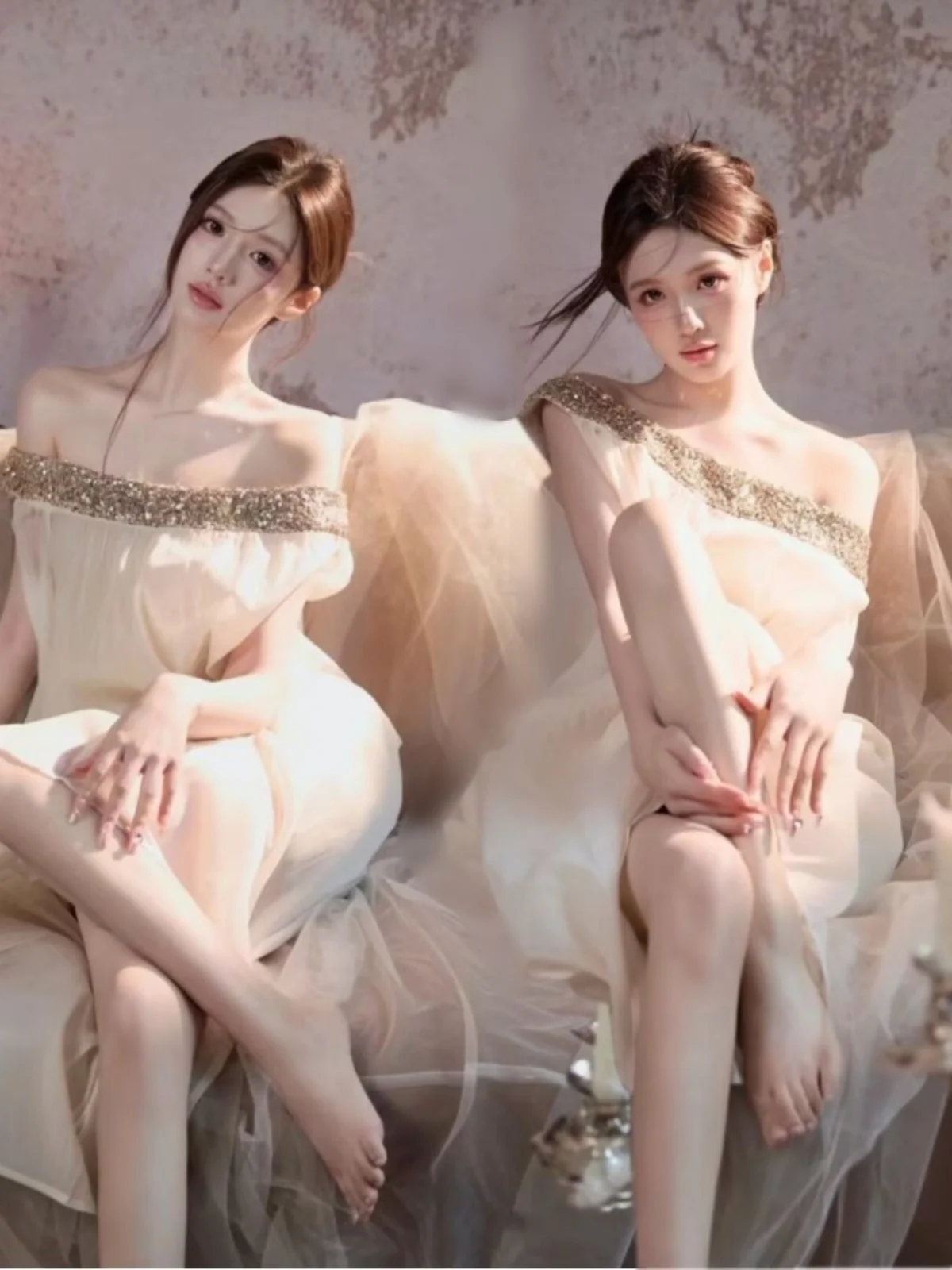 Sexy Sparkling One Shoulder Dress Photography Studio New Arrival Elegant Lady Personality Teenage Girl Photography Clothing
Sexy Sparkling One Shoulder Dress Photography Studio New Arrival Elegant Lady Personality Teenage Girl Photography Clothing
