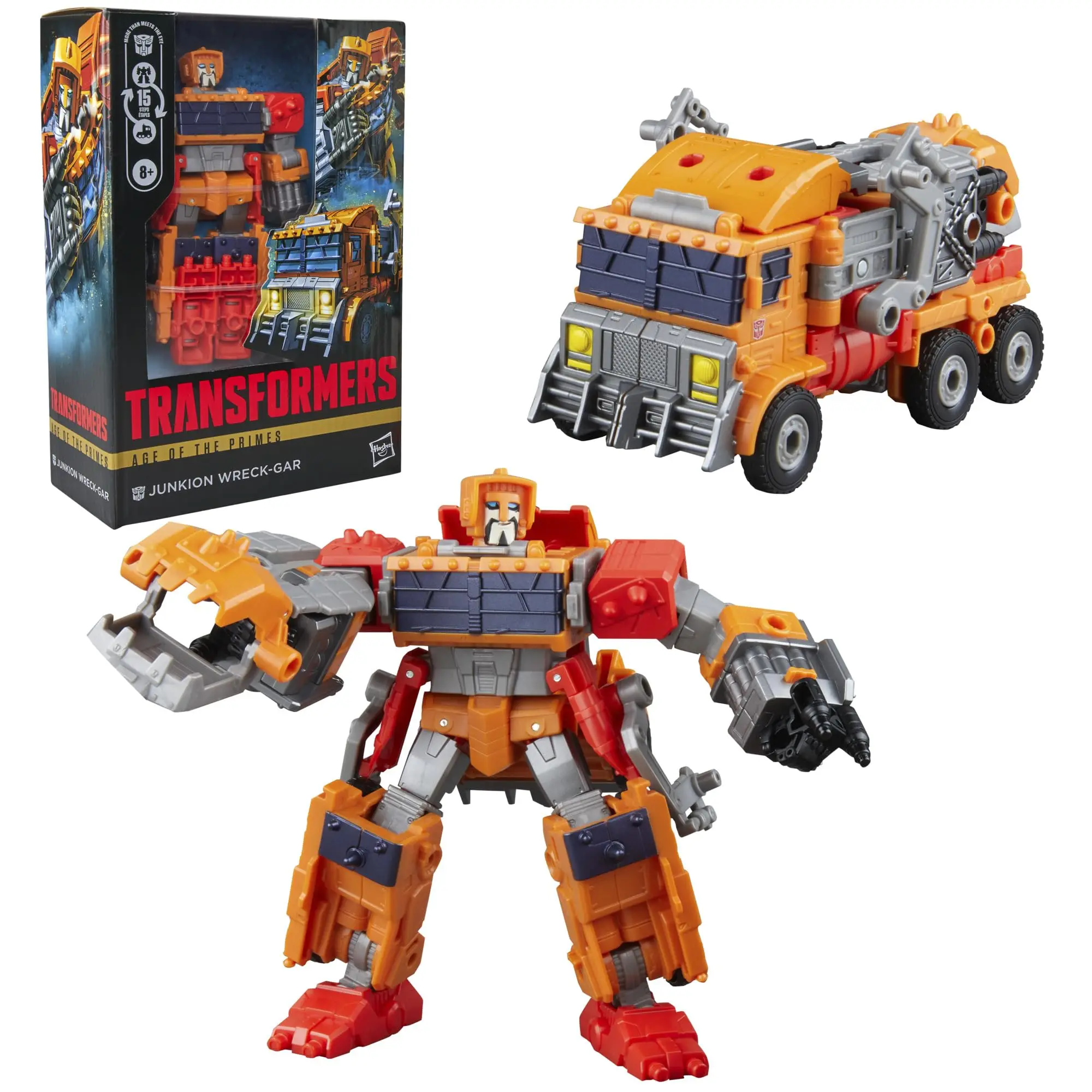 Hasbro Transformers Age of the Primes Junkion Wreck-Gar, Voyager Class 7-Inch Converting Action Figure, Robot Toys G1998
Hasbro Transformers Age of the Primes Junkion Wreck-Gar, Voyager Class 7-Inch Converting Action Figure, Robot Toys G1998