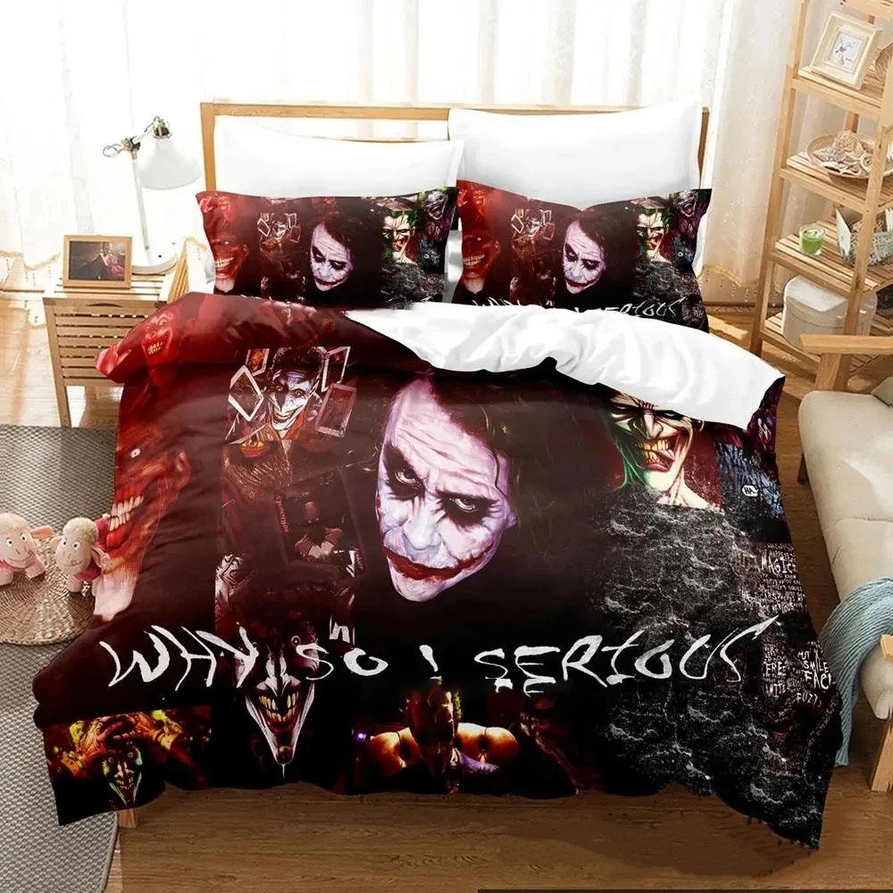 3D Print Joker Bedding Set Boys Girls Twin Queen King Size Duvet Cover Pillowcase Bed boys Adult Home Textileextile
3D Print Joker Bedding Set Boys Girls Twin Queen King Size Duvet Cover Pillowcase Bed boys Adult Home Textileextile