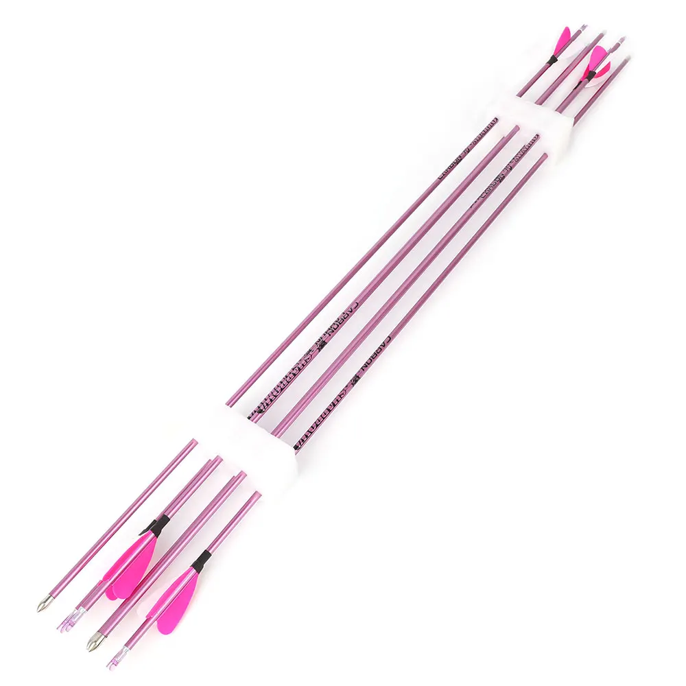 32-дюймовые карбоновые стрелы для стрельбы из лука с фиксированными наконечниками, спайн 400-1000, ID 4.2 мм, для охоты и стрельбы по мишеням
32-дюймовые карбоновые стрелы для стрельбы из лука с фиксированными наконечниками, спайн 400-1000, ID 4.2 мм, для охоты и стрельбы по мишеням