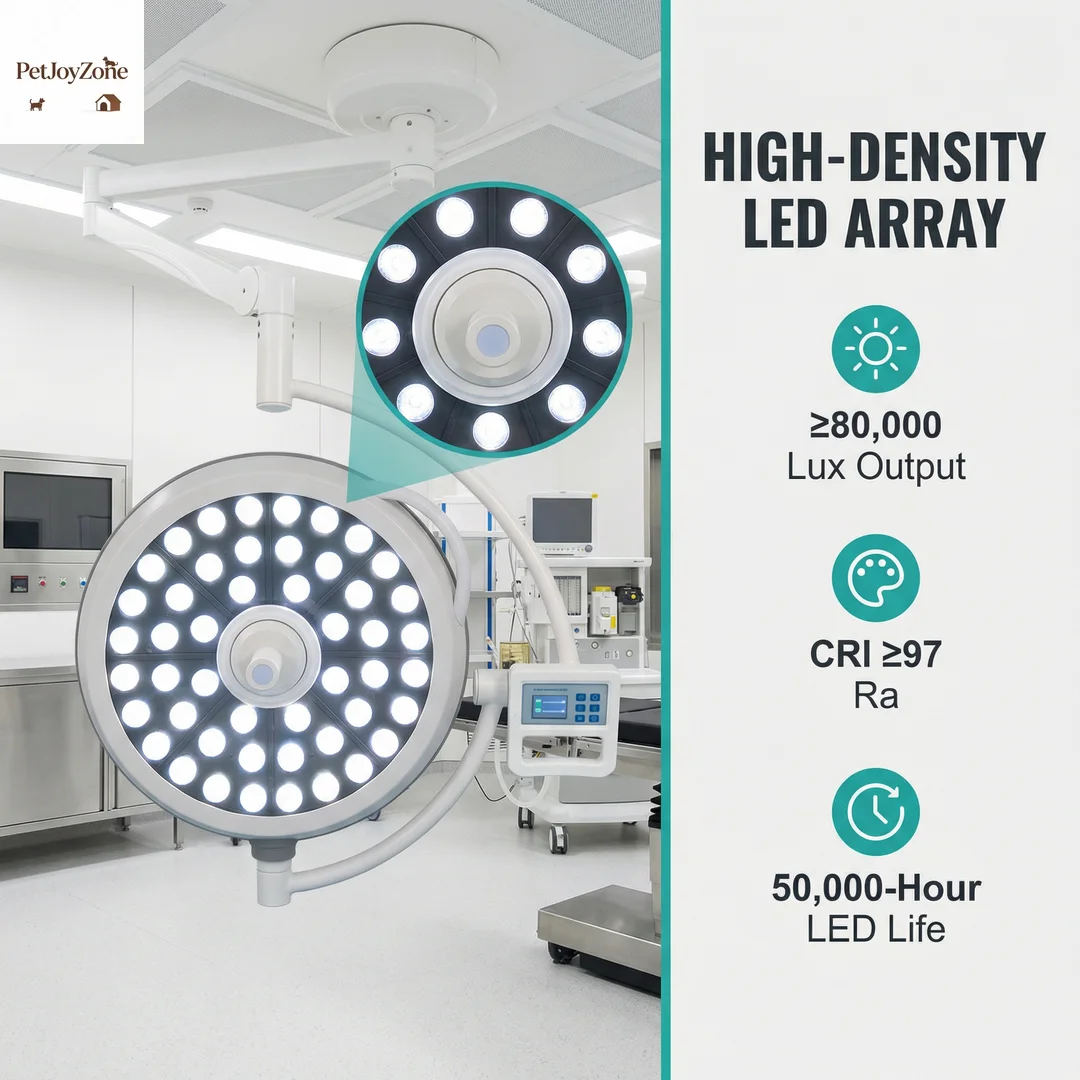 Professional Vet Surgical Illumination, Adjustable Arm, Shadowless, High-CRI, Animal Clinic Wall Mounted Surgical Light
Professional Vet Surgical Illumination, Adjustable Arm, Shadowless, High-CRI, Animal Clinic Wall Mounted Surgical Light