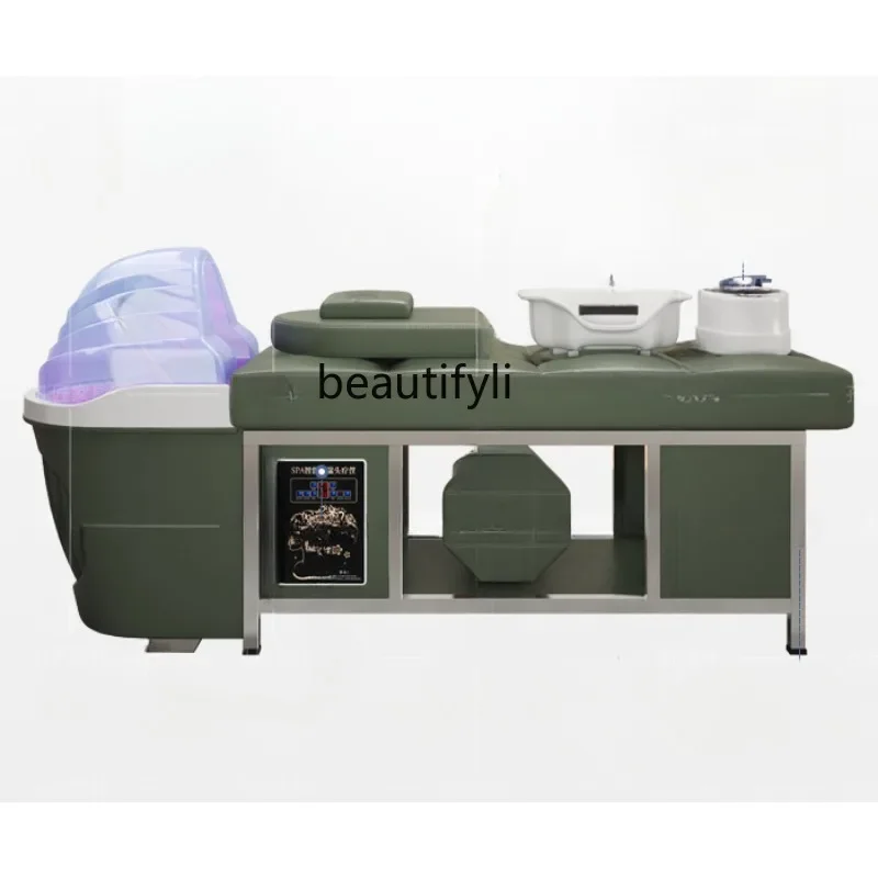 Thai HeadTherapy Shampoo Chair Barber Shop Beauty Salon Fumigation Water Circulation Circular Arc Basin Lying Flat Massage Couch
Thai HeadTherapy Shampoo Chair Barber Shop Beauty Salon Fumigation Water Circulation Circular Arc Basin Lying Flat Massage Couch