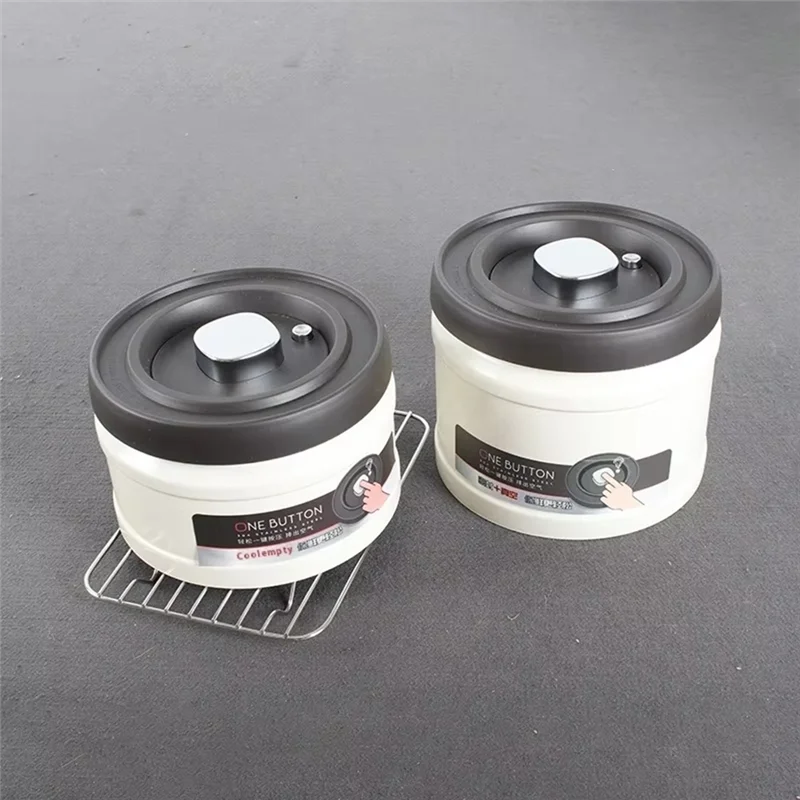 Coffee Bean Vacuum Sealed Tank Grain Tea Nut Keep Fresh Storage Box 1600Ml Kitchen Airtight Cans
Coffee Bean Vacuum Sealed Tank Grain Tea Nut Keep Fresh Storage Box 1600Ml Kitchen Airtight Cans