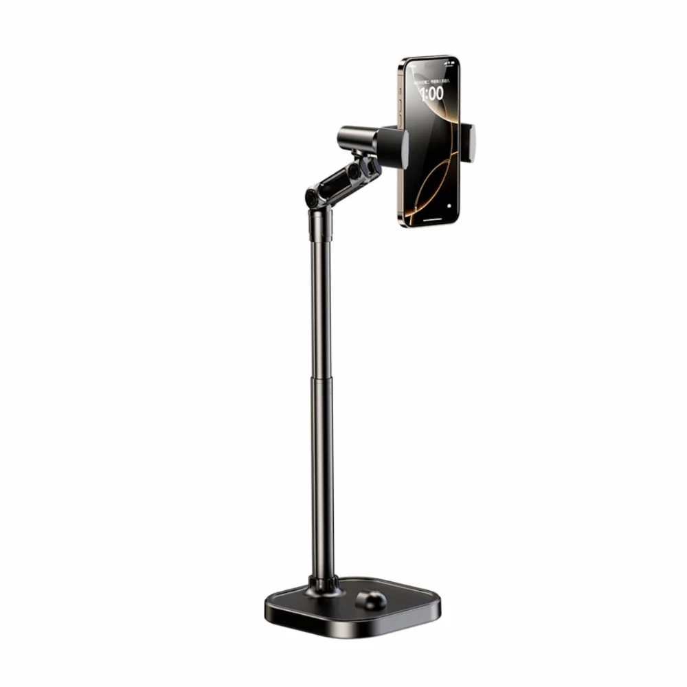 2 in 1 Telescopic Phone Stand Adjustable Height Stable Base Desktop Phone Holder Overhead Metal Mobile Phone Bracket
2 in 1 Telescopic Phone Stand Adjustable Height Stable Base Desktop Phone Holder Overhead Metal Mobile Phone Bracket