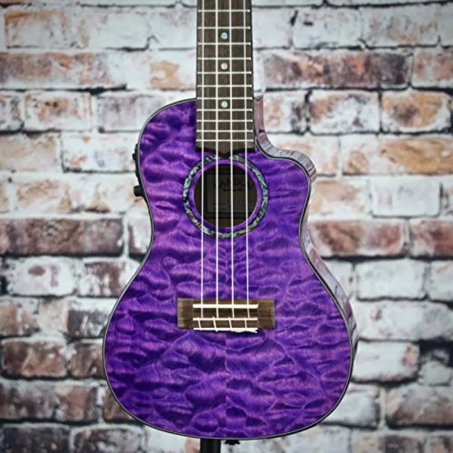 4-String Ukulele for beginners, solid mahogany body, purple stain finish, lightweight and easy-to-play design
4-String Ukulele for beginners, solid mahogany body, purple stain finish, lightweight and easy-to-play design