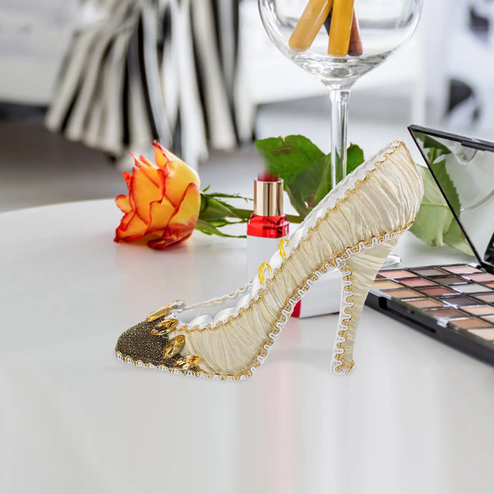 High Heel Shoe Jewelry Display Stand for Rings Necklaces Earrings Organizing Elegant Decorative Dresser Vanity Retail Shop
High Heel Shoe Jewelry Display Stand for Rings Necklaces Earrings Organizing Elegant Decorative Dresser Vanity Retail Shop