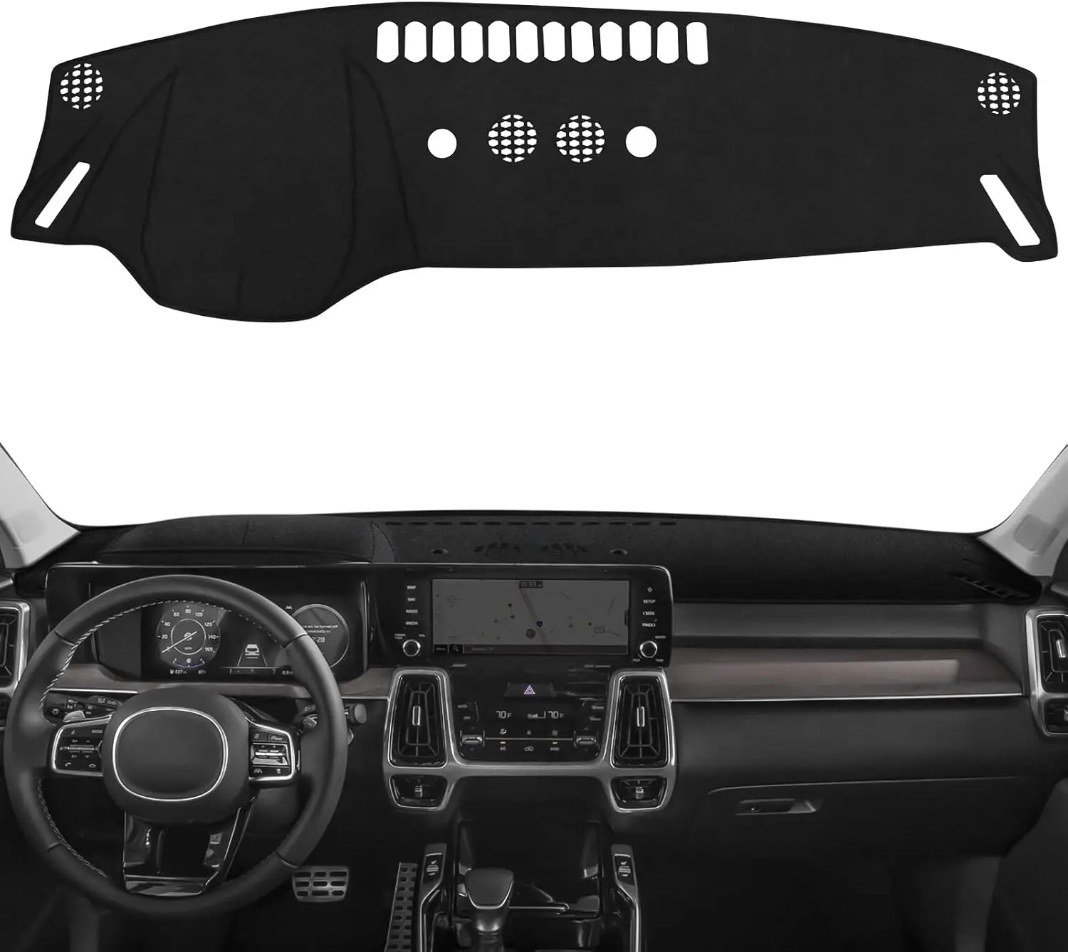 Flannel Dash Cover for KIA Sorento 2021 2022 2023 Accessories Dashboard Cover Dash Mat Sunshield Pad(Not for 12.3 inch Touchscre
Flannel Dash Cover for KIA Sorento 2021 2022 2023 Accessories Dashboard Cover Dash Mat Sunshield Pad(Not for 12.3 inch Touchscre
