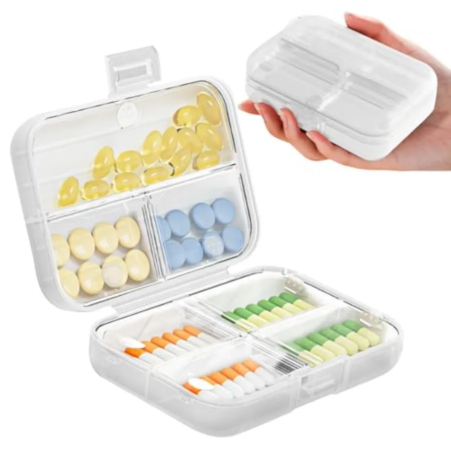 7 Day Portable Travel Pill Work, Outdoor, Traveling Clear Snap-Lock Leakproof Design BPA-Free Mini Medicine Pills, tamins, plem
7 Day Portable Travel Pill Work, Outdoor, Traveling Clear Snap-Lock Leakproof Design BPA-Free Mini Medicine Pills, tamins, plem