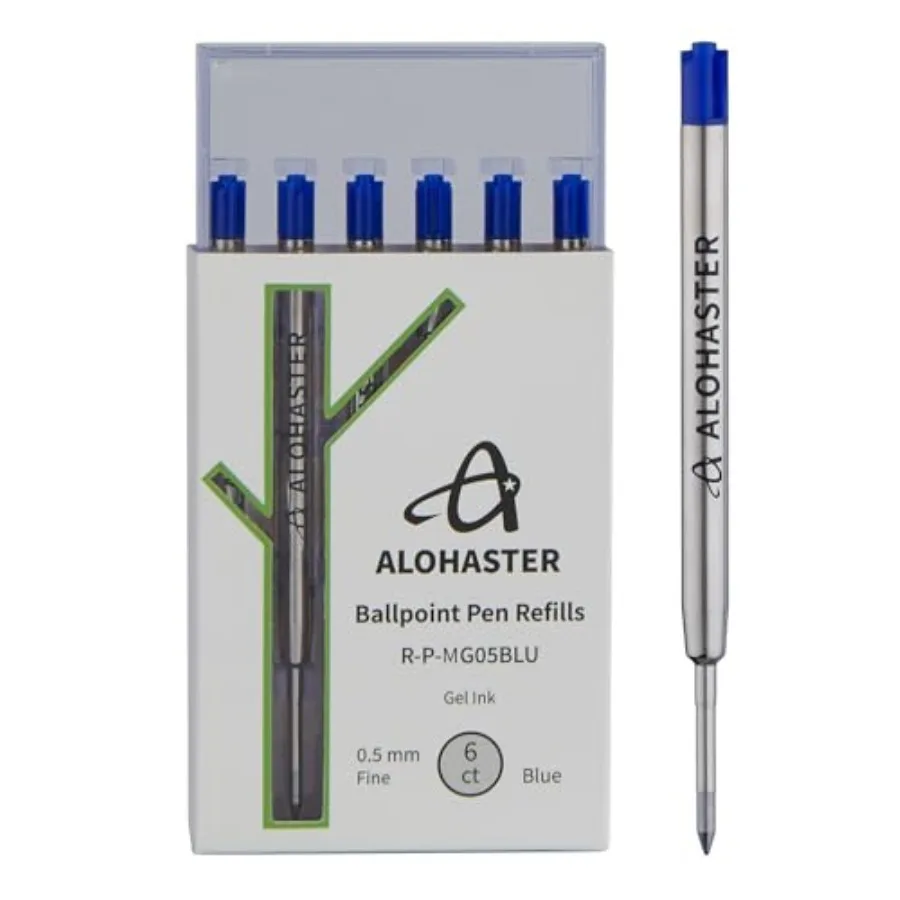 Refills, for Parker Ballpoint Pens, Gel Ink, 0.5 mm,,6 Count
Refills, for Parker Ballpoint Pens, Gel Ink, 0.5 mm,,6 Count
