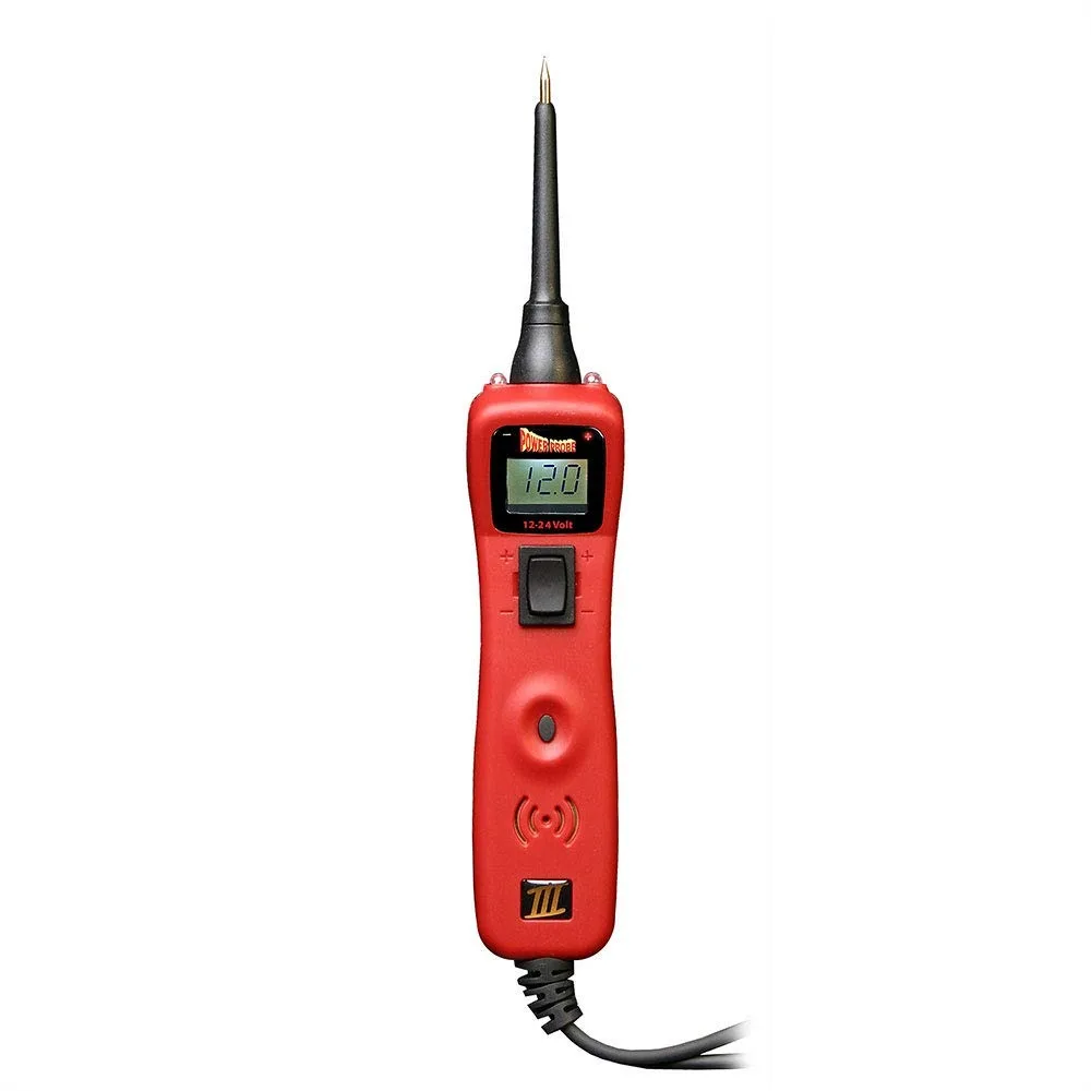 Automotive Circuit Tester with Digital Volt Meter for 12-24V DC Systems, AC/DC Current Resistance Tester with Audible Monitoring
Automotive Circuit Tester with Digital Volt Meter for 12-24V DC Systems, AC/DC Current Resistance Tester with Audible Monitoring